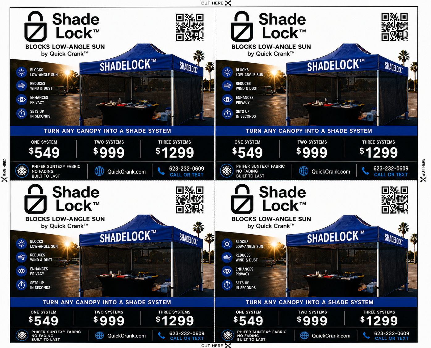 ShadeLock™ Canopy Side Shade System