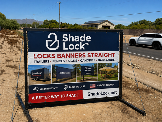 ShadeLock™ 4' × 8' Mobile Sign System