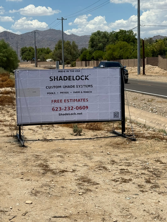 ShadeLock™ 4' × 8' Mobile Sign System